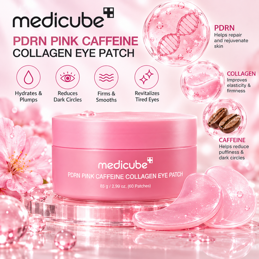 medicube - PDRN Pink Caffeine Collagen Eye Patch 60 patches