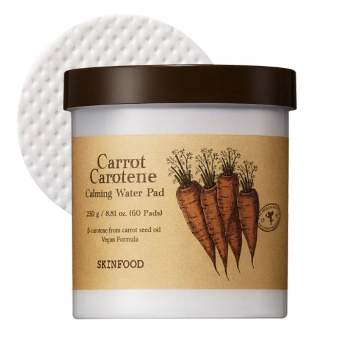 Skinfood, Carrot Carotene Calming Water Pad 60ea