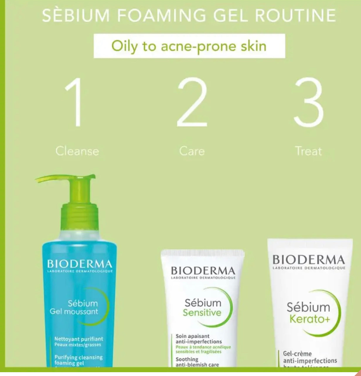 BIODERMA CEBIUM GEL MOSSAN CEBIUM GEL FOR OILY SKIN CLEANING AND ACNE