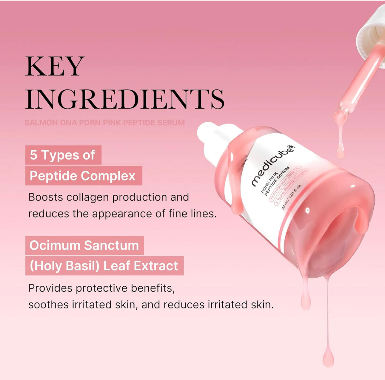 Medicube Collagen PDRN Pink Peptide Serum