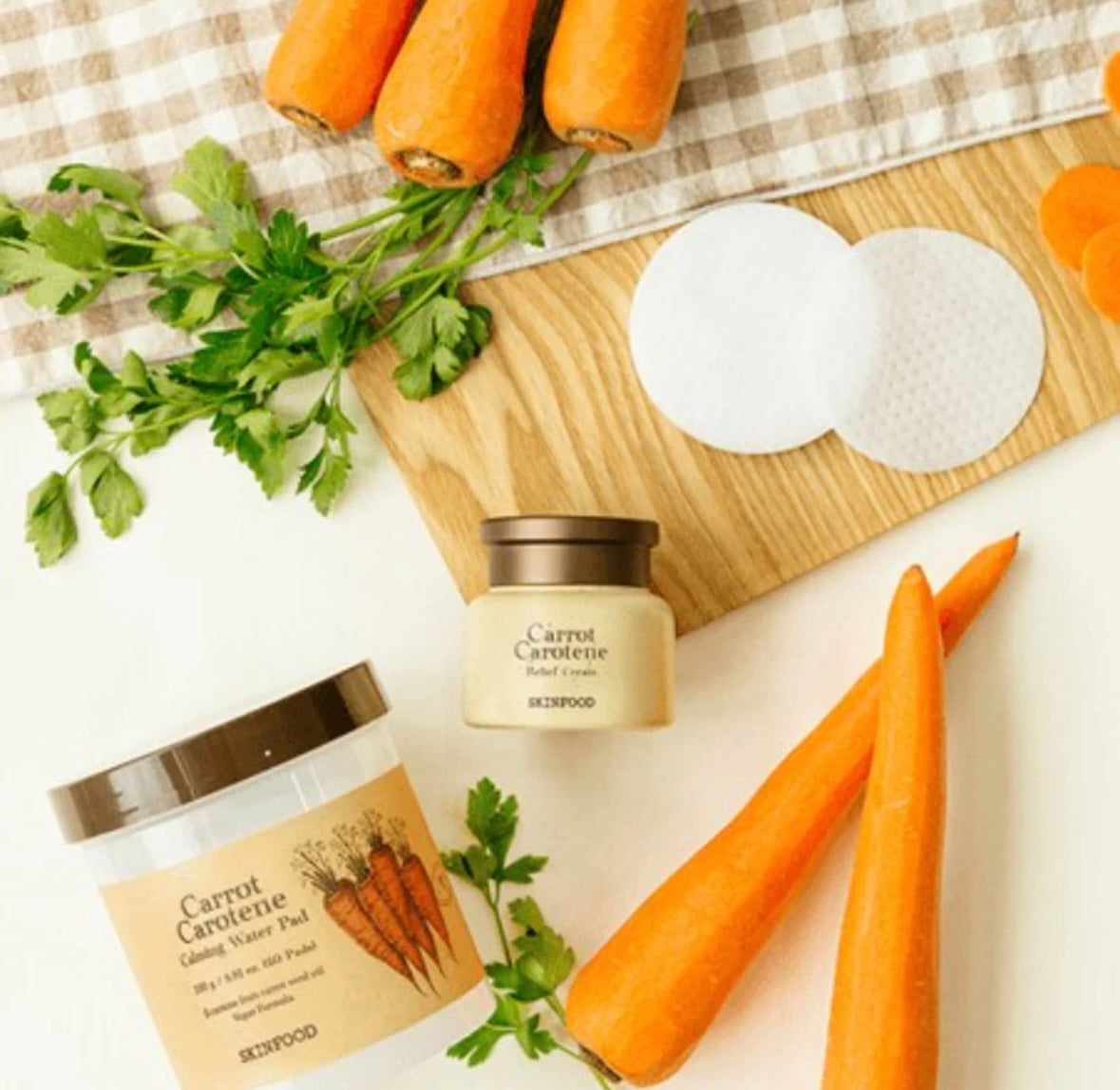Skinfood, Carrot Carotene Calming Water Pad 60ea