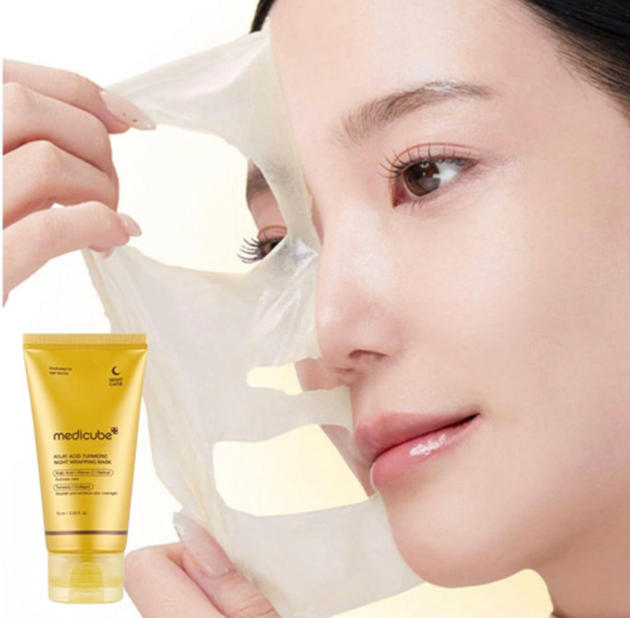 MEDICUBE Kojic Acid Turmeric Night Wrapping Mask 75ml