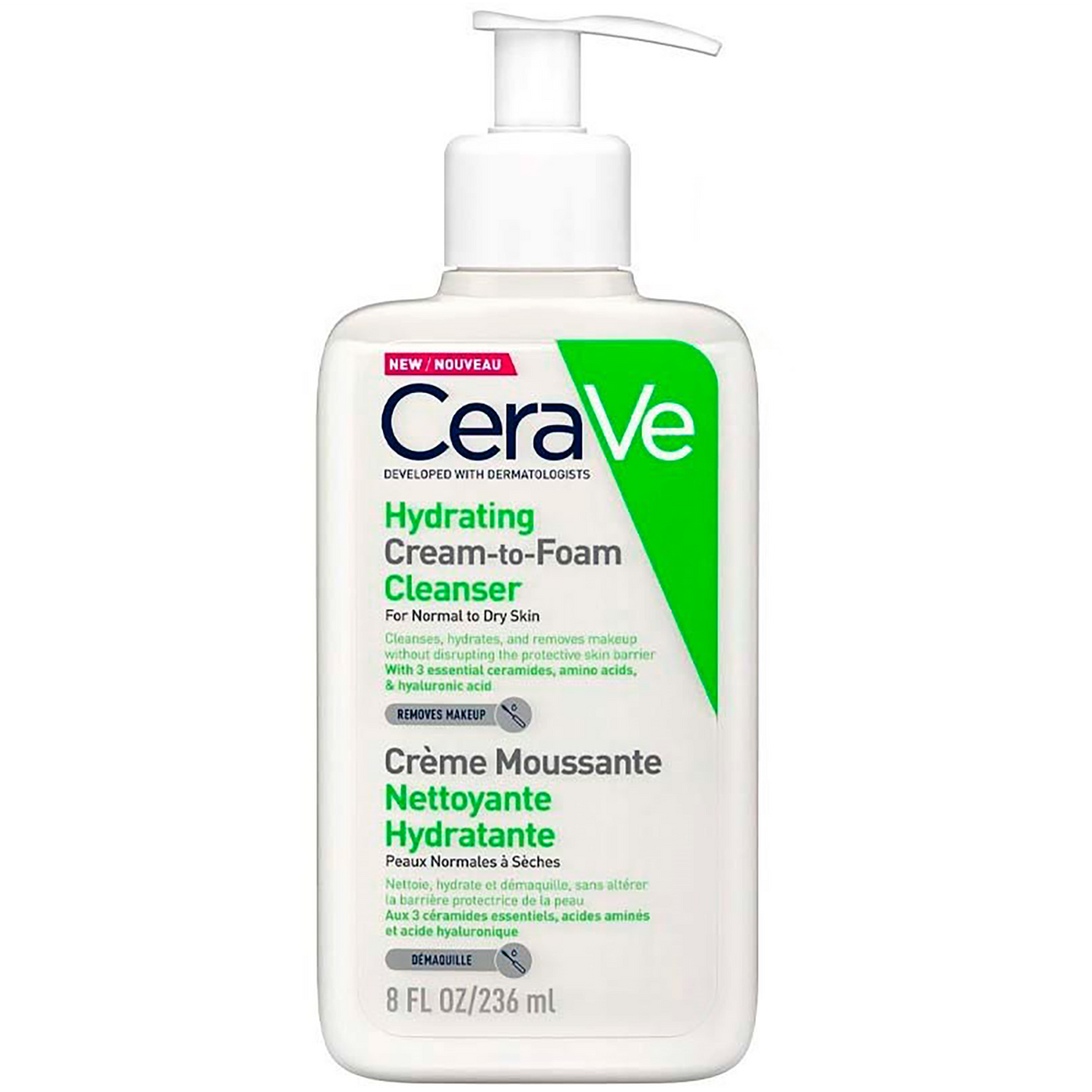 Cerave, Hydrating Cream to Foam Cleanser Normal Skin 236ml