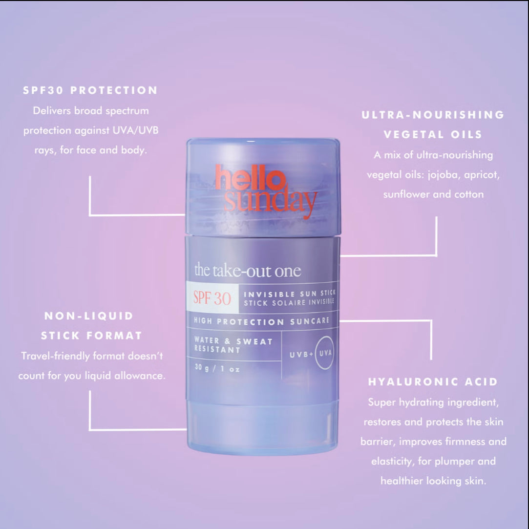 Hello Sunday The Take-Out One Invisible Sun Stick SPF30 30g