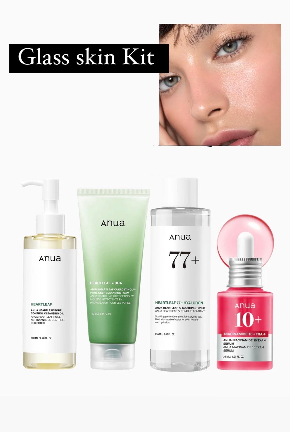Anua, Glass Skin kit