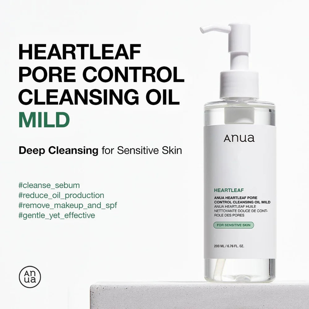 Anua, Heartleaf Pore Control Cleansing Oil Mild 200ml