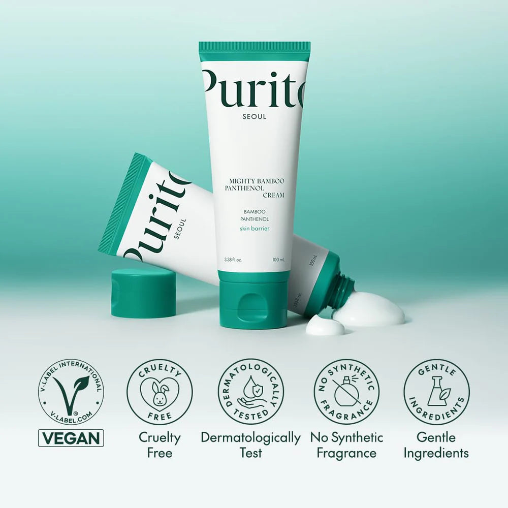 Purito, Mighty Bamboo Panthenol Cream 100ml