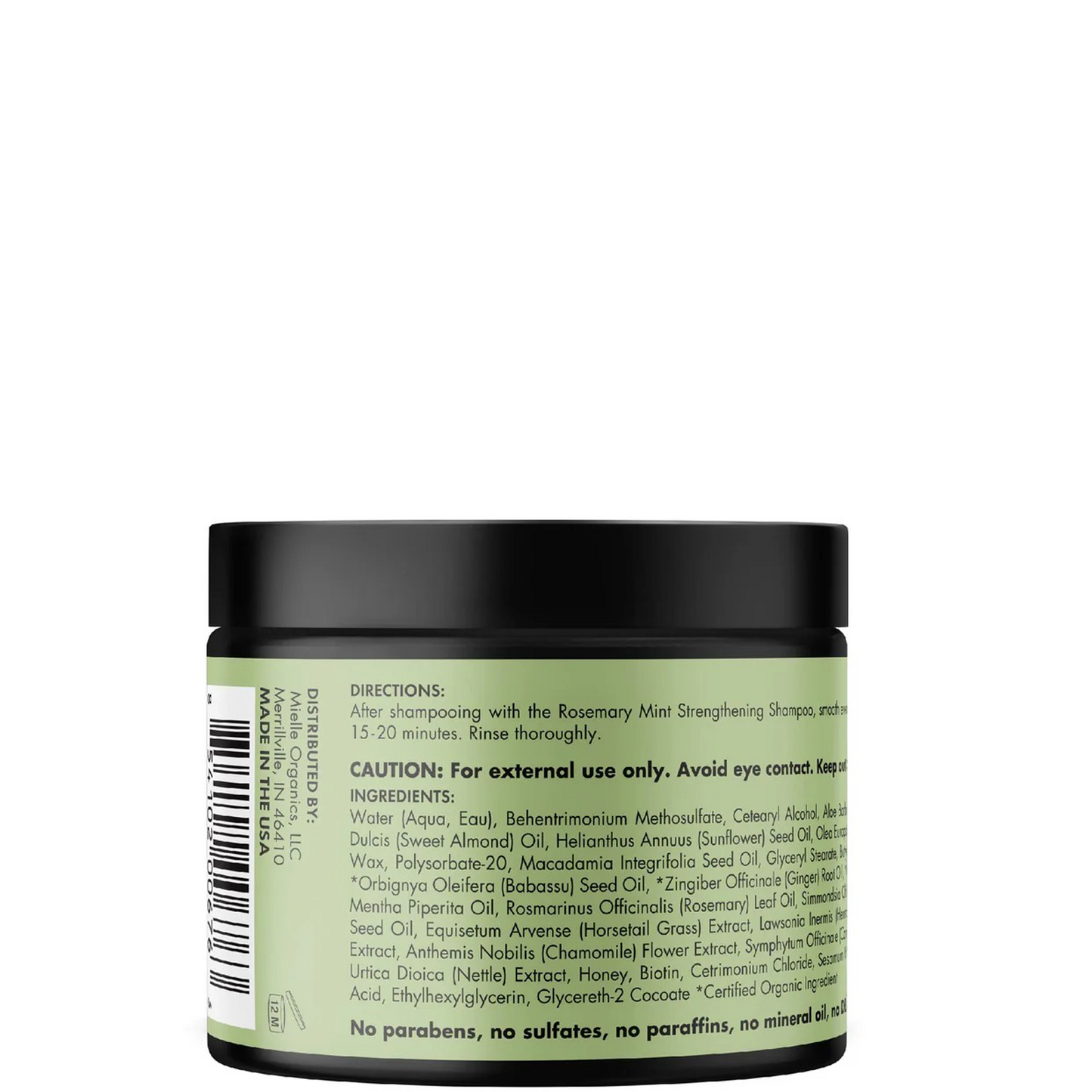 Mielle, Rosemary Mint Strengthening Hair Masque 340g