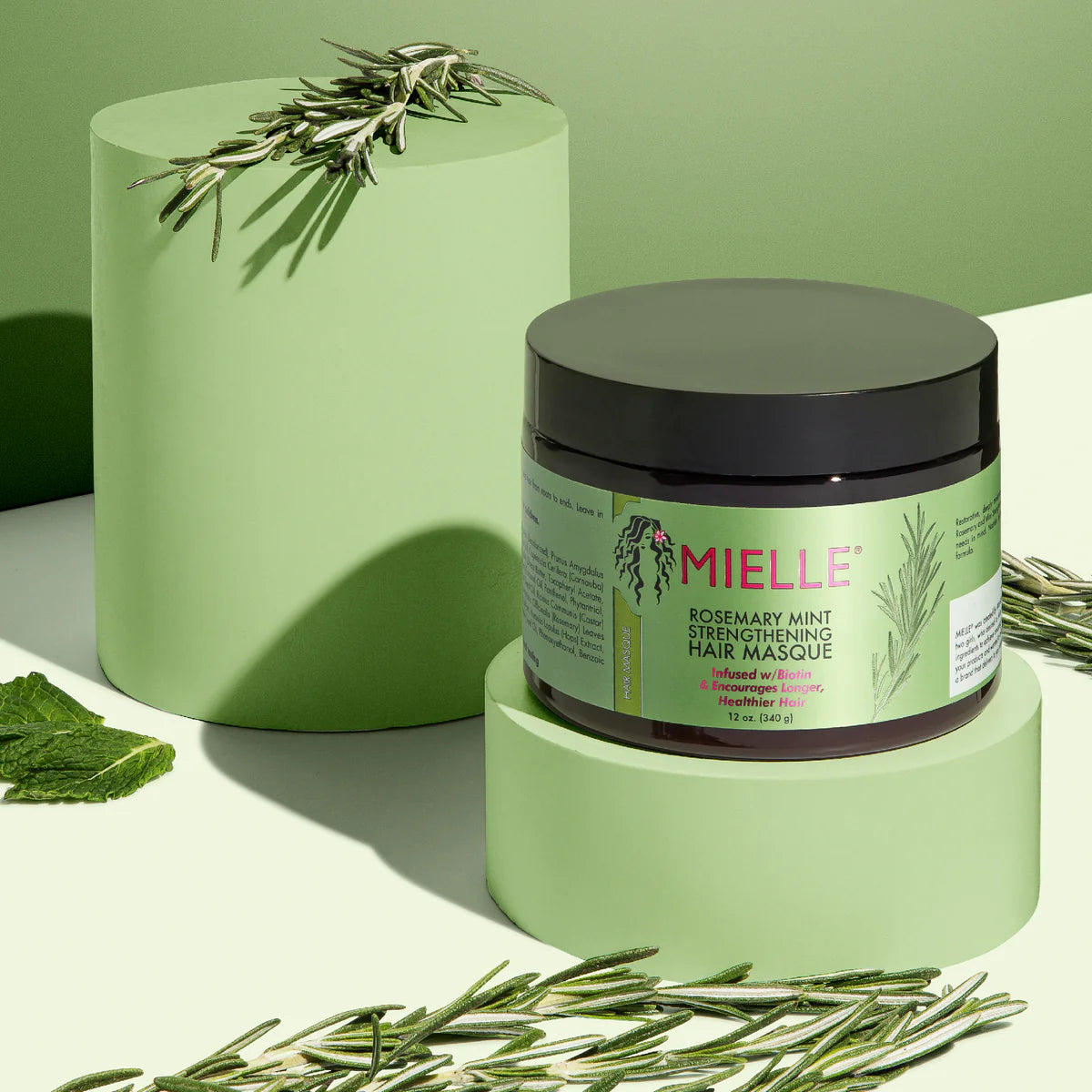 Mielle, Rosemary Mint Strengthening Hair Masque 340g