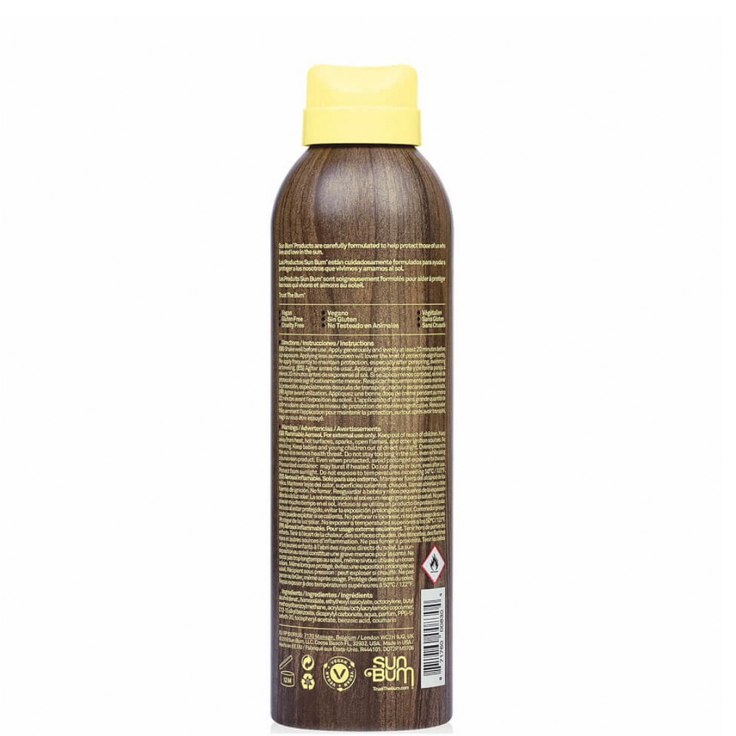 Sun Bum, Premium Moisturizing Sunscreen Spray SPF50 200ml