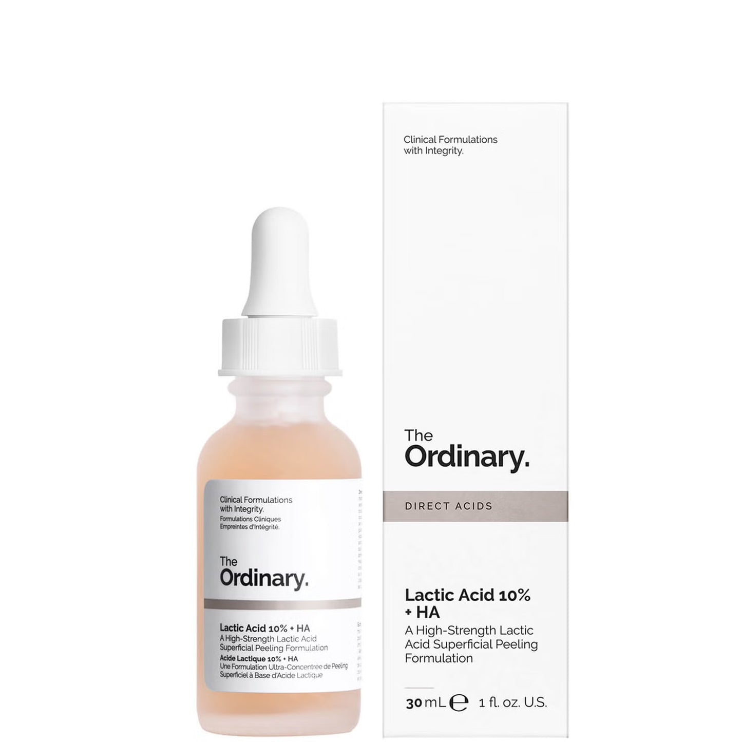 The Ordinary, Lactic Acid 10% + HA 2% Superficial Peeling Formulation 30ml