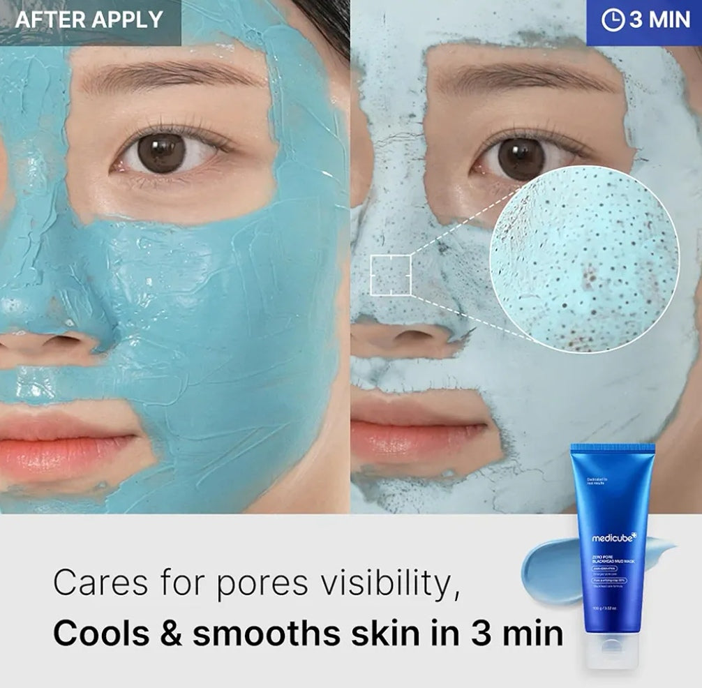 MEDICUBE
Zero Pore Blackhead Mud Mask 100g