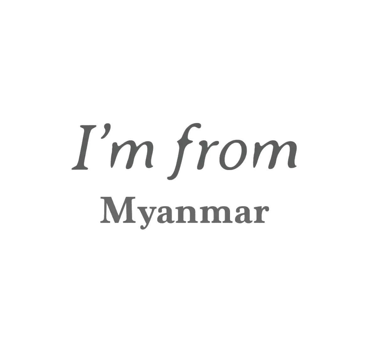 I'm From