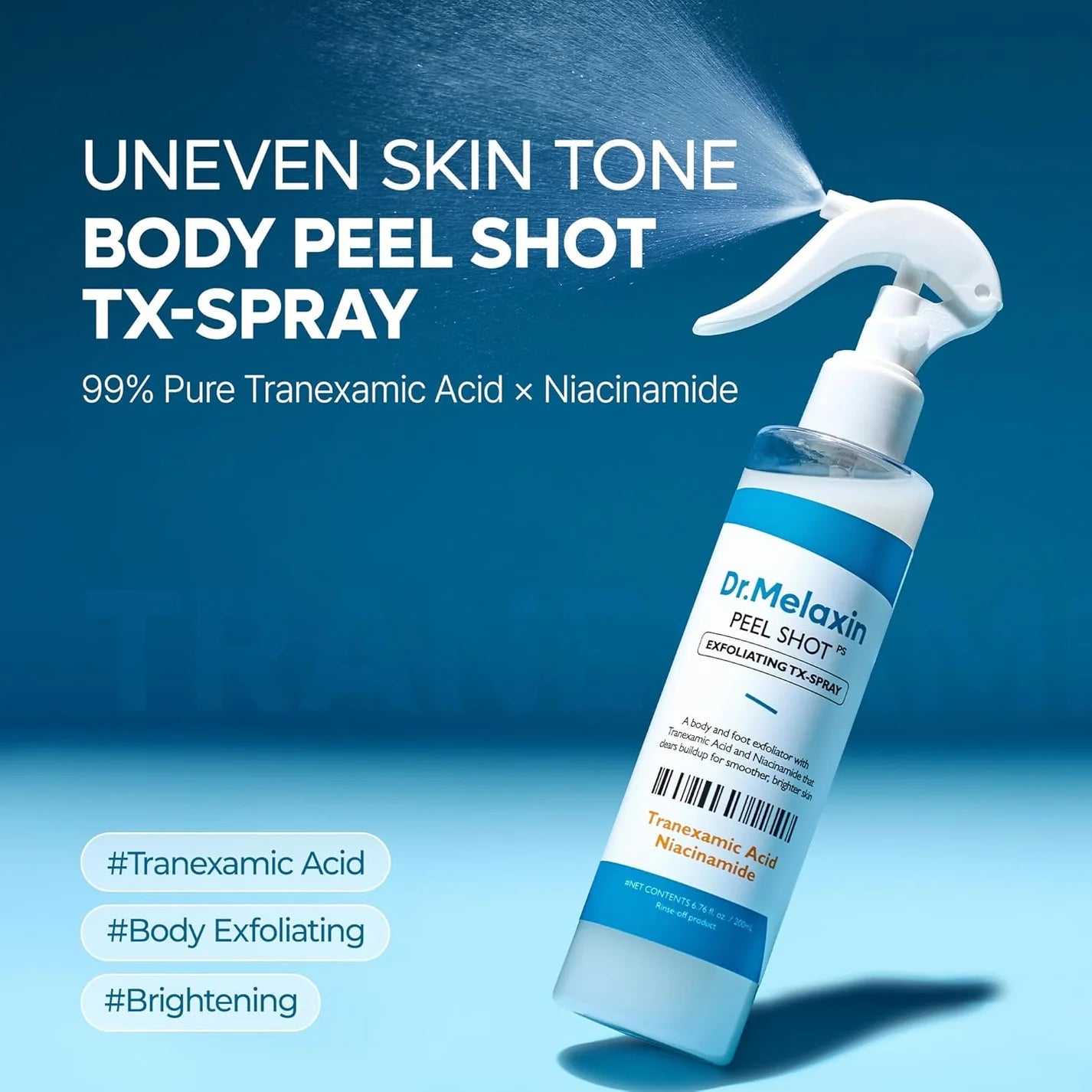 Dr. Melaxin, TX Body Peeling and Lightening Spray 200ml