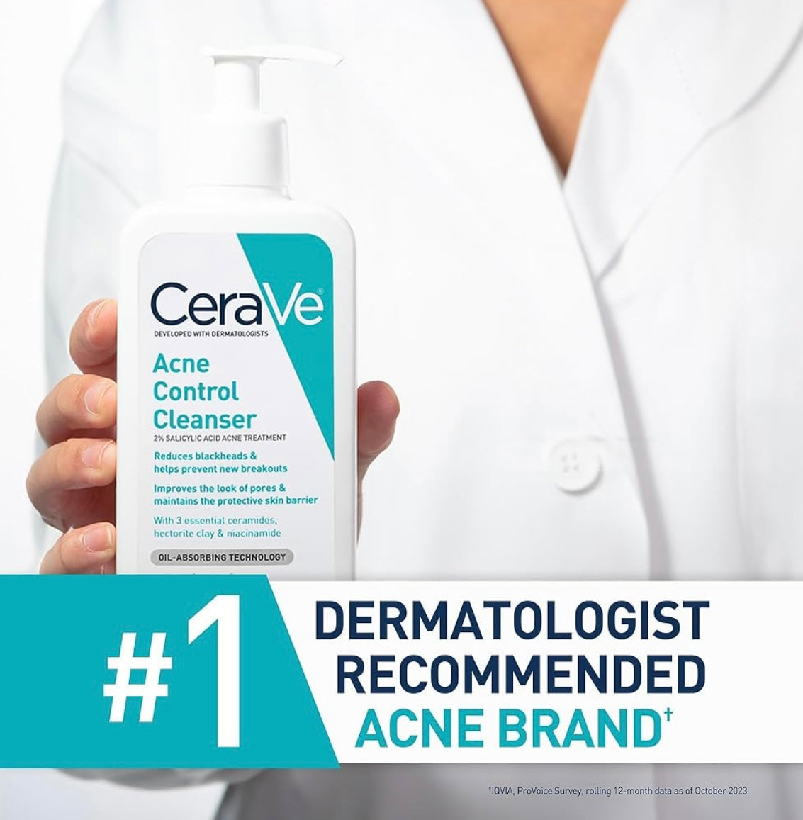 CeraVe, Face Wash Acne Control Cleanser 236ml