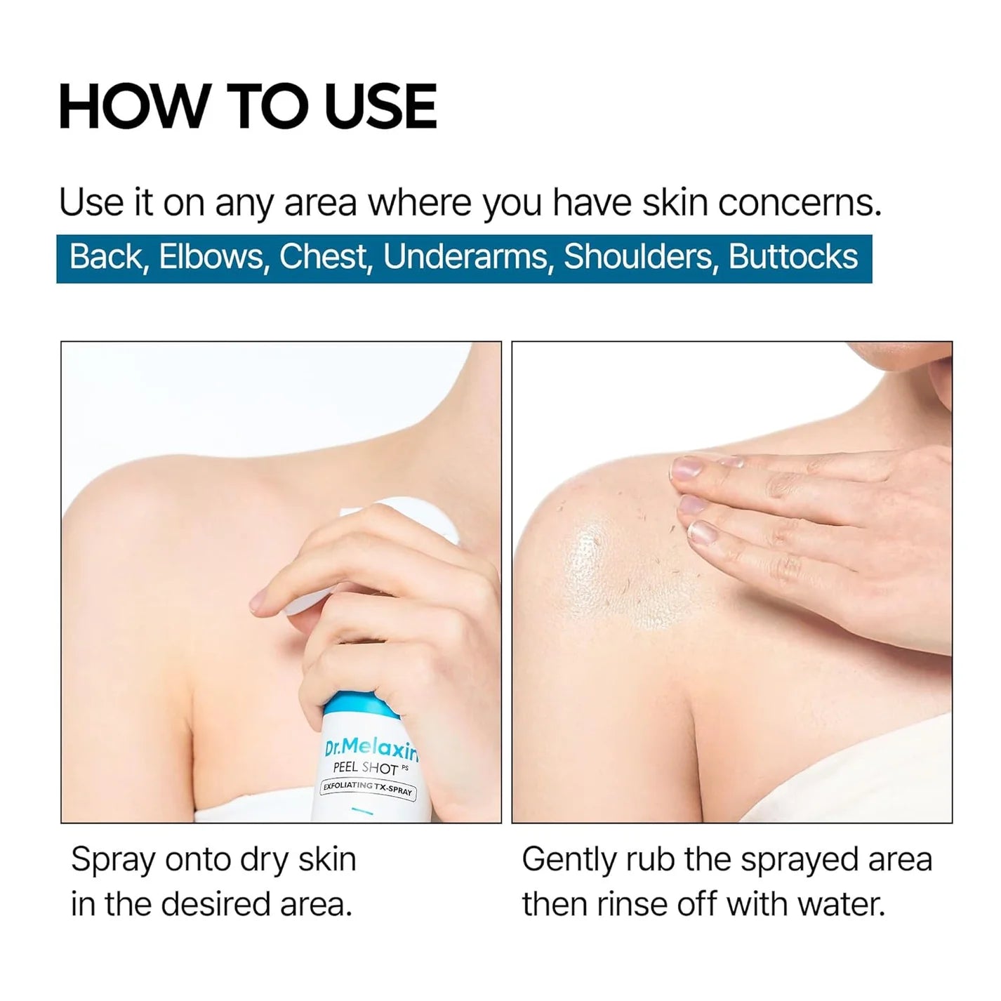 Dr. Melaxin, TX Body Peeling and Lightening Spray 200ml