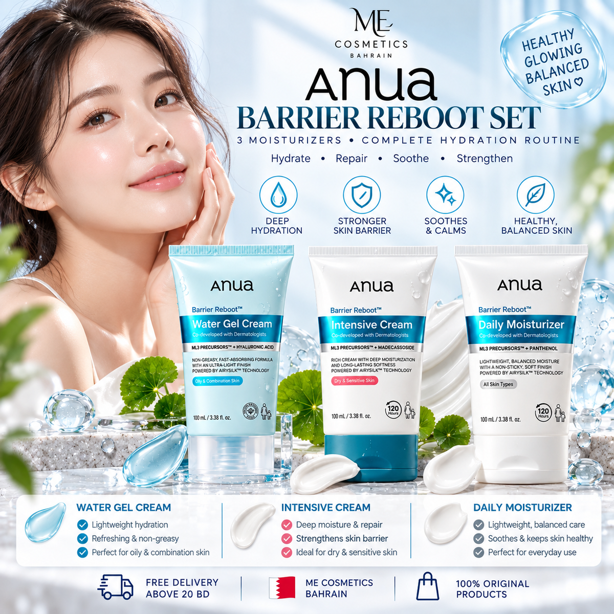 Anua Barrier Reboot Set 💧| Complete Skin Barrier