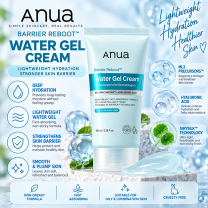 Anua Barrier Reboot Water Gel Cream — 100ml