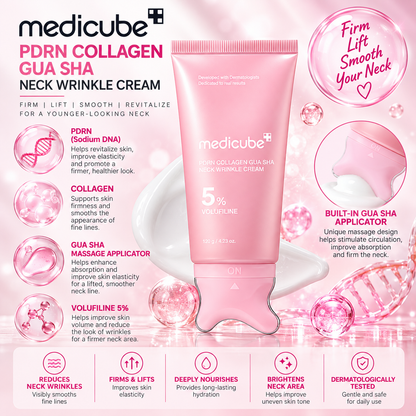 medicube PDRN Collagen Gua Sha Neck Wrinkle Cream