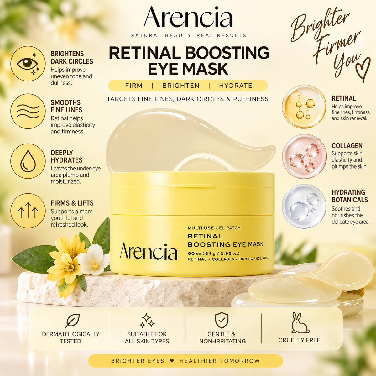 Arencia - Retinal Boosting Eye Mask