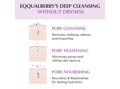 EQQUALBERRY Purple Rice 3-Step Pore Care & Glass Skin Trio
