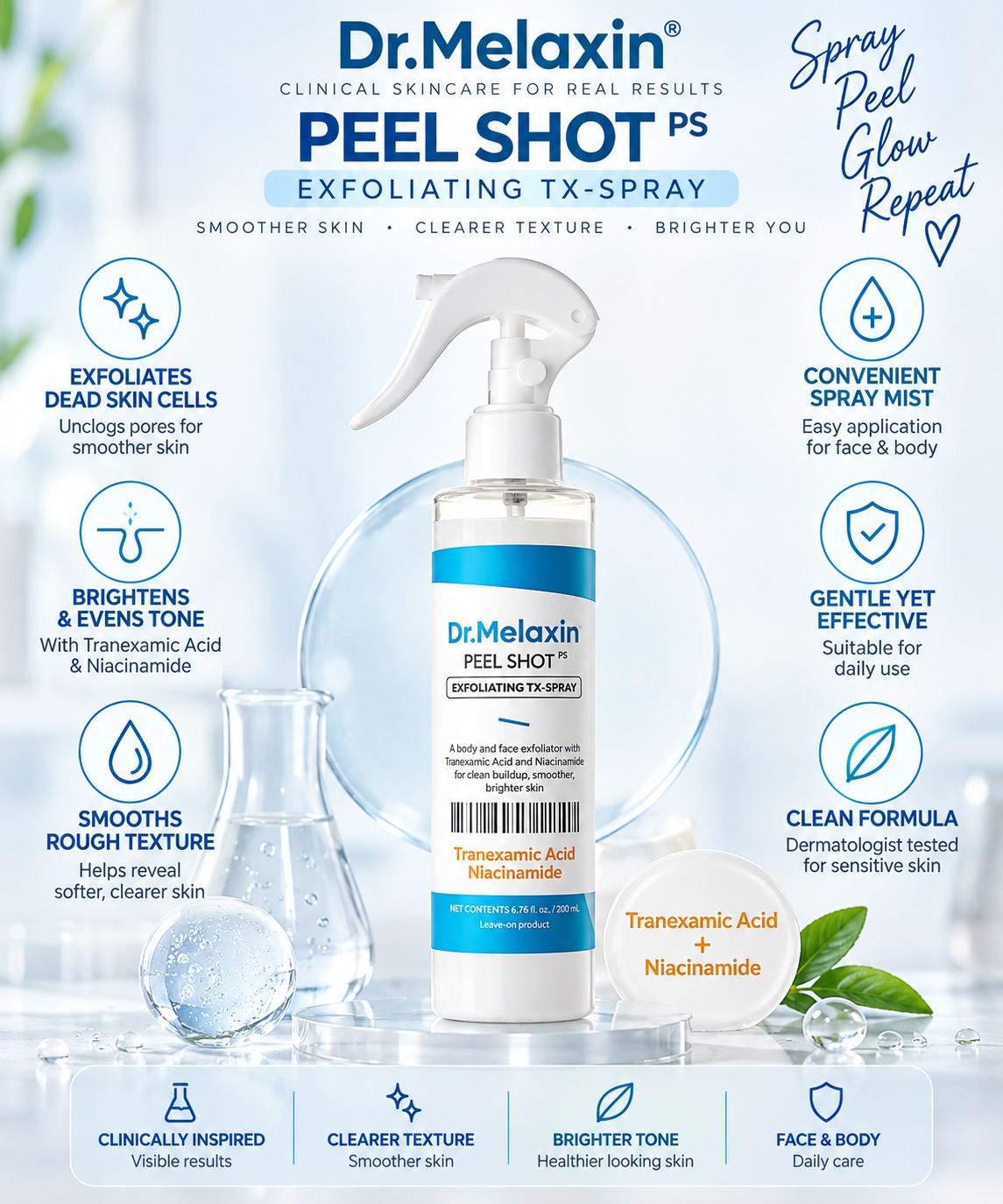 Dr.Melaxin - Peel Shot Exfoliating TX-Spray