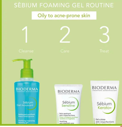 BIODERMA CEBIUM GEL MOSSAN CEBIUM GEL FOR OILY SKIN CLEANING AND ACNE