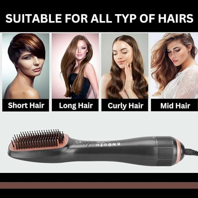 Joy Professional, 2 in 1 Hot Air Styling Comb, Air Styling & Drying System, Multi Style Hair Styling Brush, Hair Dryer