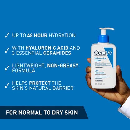 Cerave, Moisturizing Lotion for Face and Body Dry to Very Dry Skin 236ml