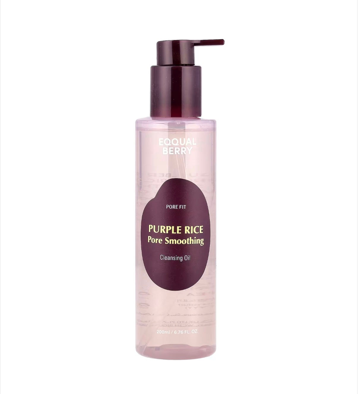 EQQUALBERRY Purple Rice Pore Softening Oil, (200 ml)