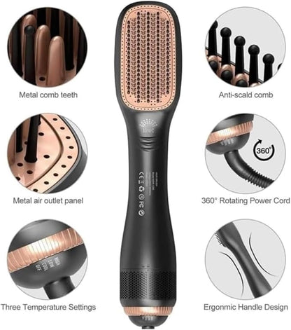 Joy Professional, 2 in 1 Hot Air Styling Comb, Air Styling & Drying System, Multi Style Hair Styling Brush, Hair Dryer