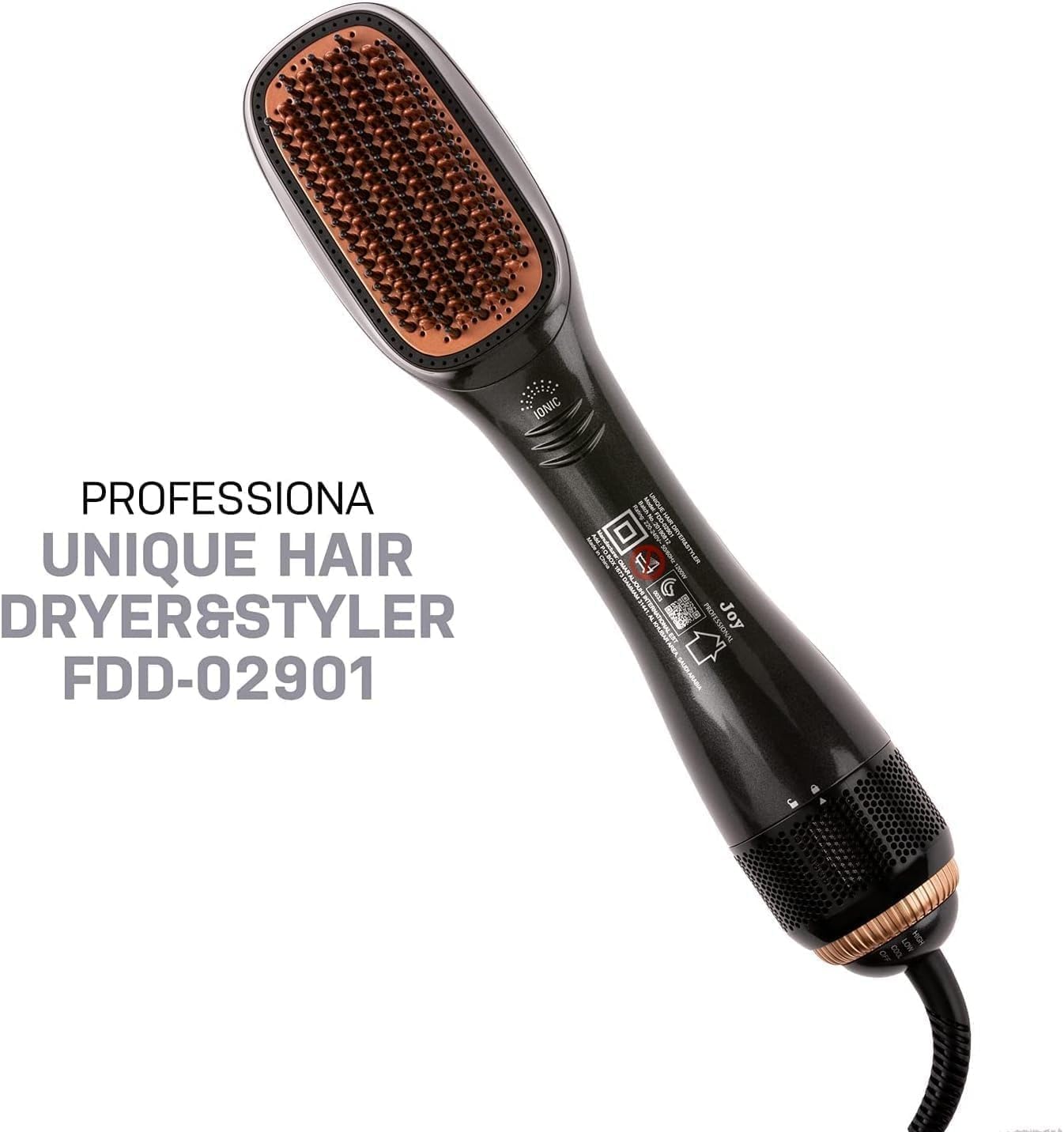 Joy Professional, 2 in 1 Hot Air Styling Comb, Air Styling & Drying System, Multi Style Hair Styling Brush, Hair Dryer