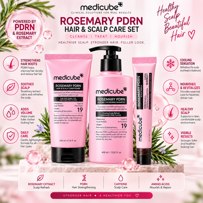✨ MEDICUBE ROSEMARY PDRN HAIR & SCALP TRIO 🌿