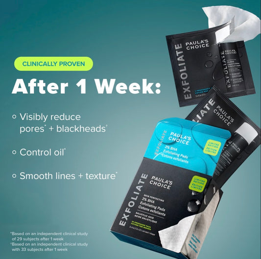 Paula's Choice 2% BHA Exfoliating Toner Pads