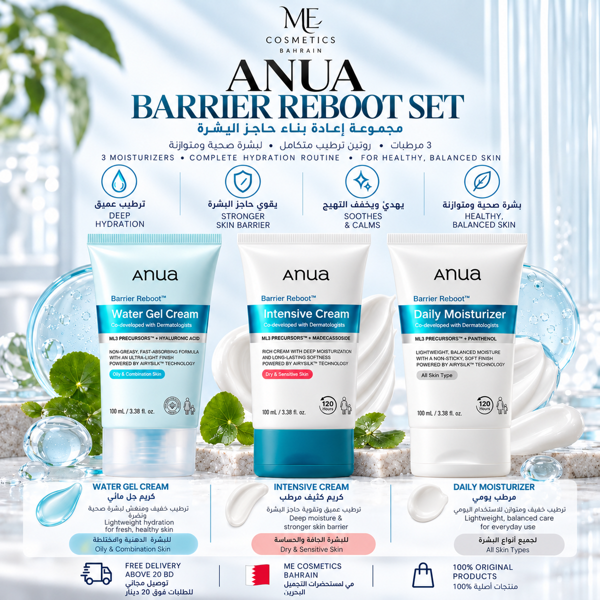 Anua Barrier Reboot Set 💧| Complete Skin Barrier