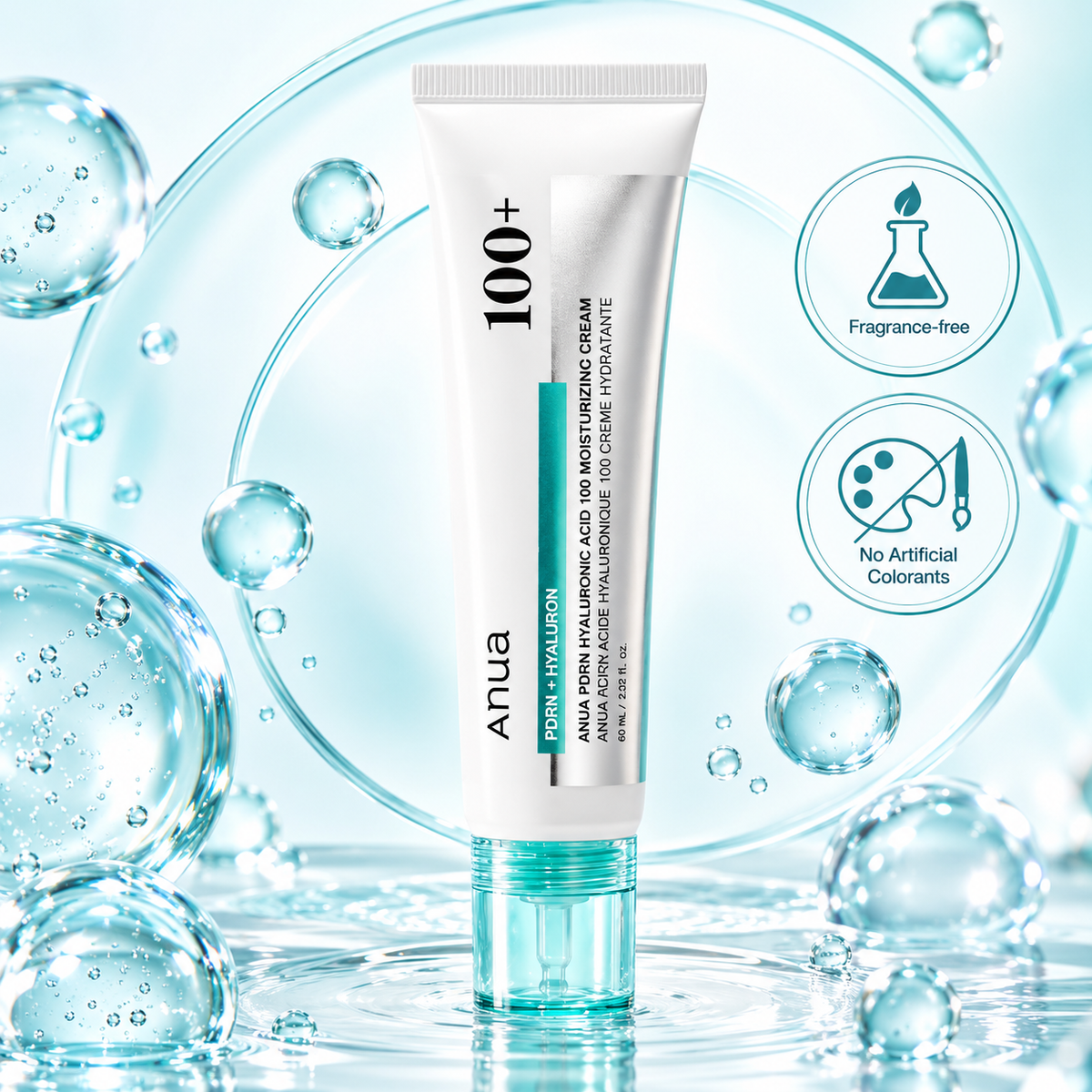 Anua PDRN Hyaluronic Acid 100 Moisturizing Cream 60ml