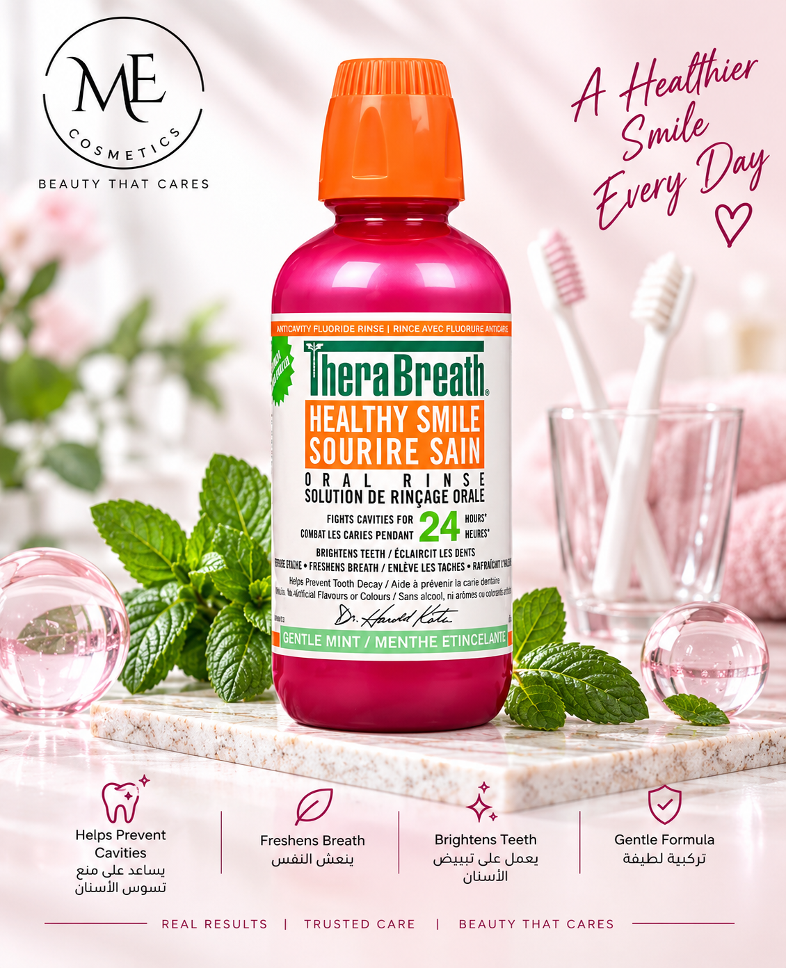 THERABREATH MOUTHWASH SPARKLE MINT 473ML