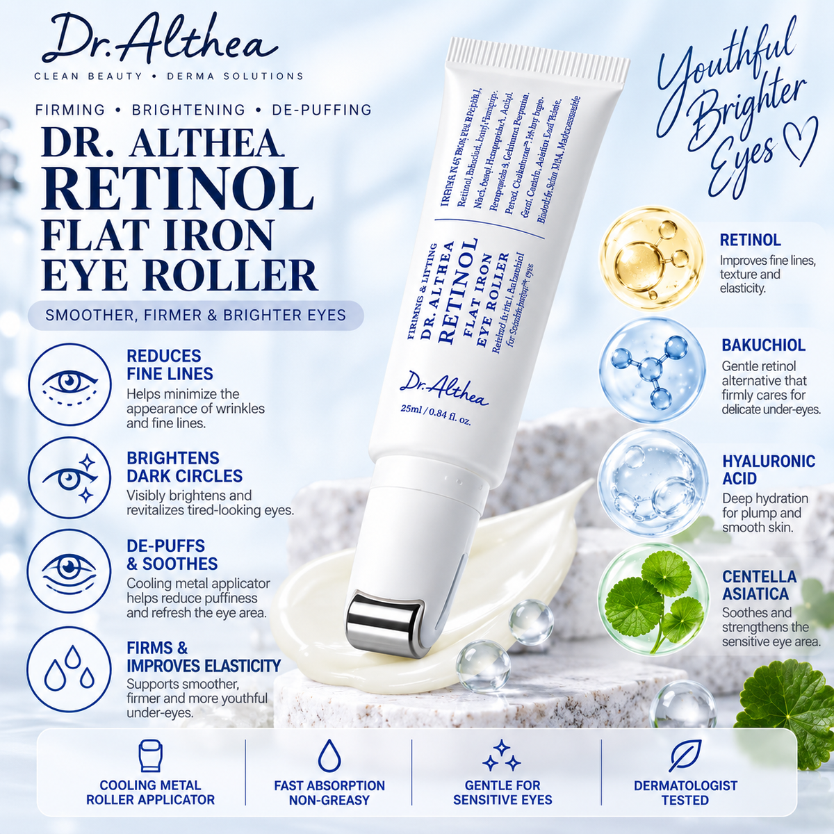 Dr. Althea Retinol Flat Iron Eye Roller