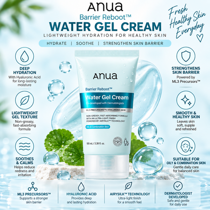Anua Barrier Reboot Water Gel Cream — 100ml