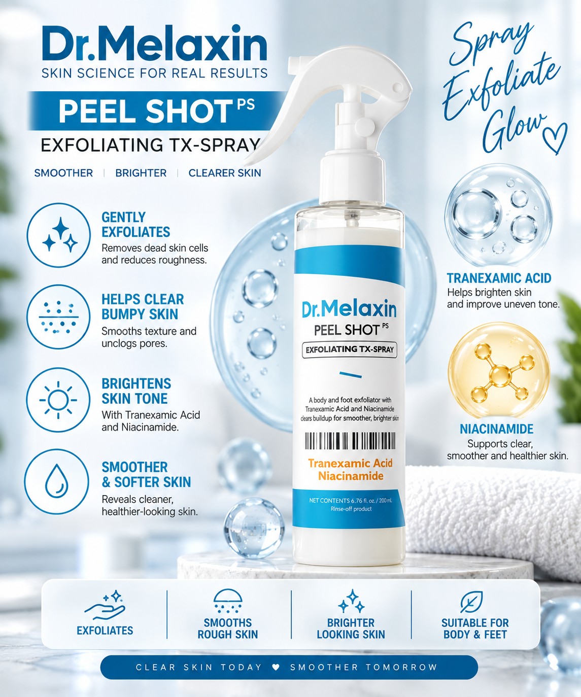Dr.Melaxin - Peel Shot Exfoliating TX-Spray
