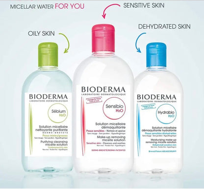BIODERMA SENSIBIO H20 SOLUTION FOR MYCELLAR CLEANSING FOR SENSITIVE SKIN 250 ml