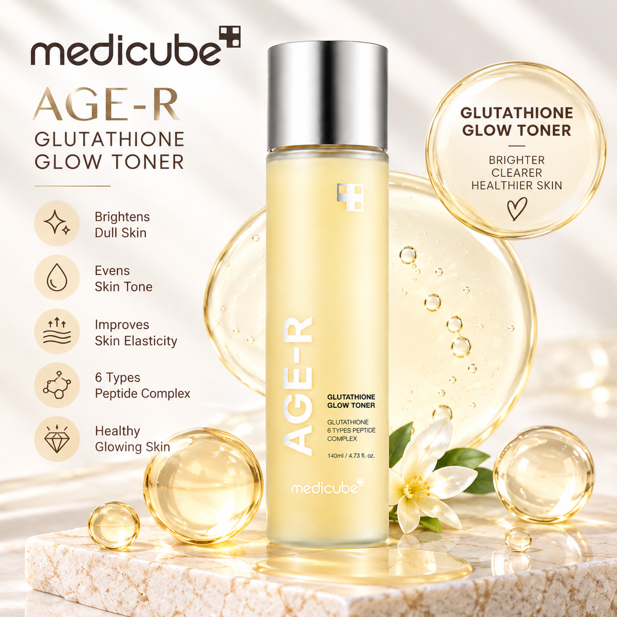 medicube - AGE-R Glutathione Glow Toner