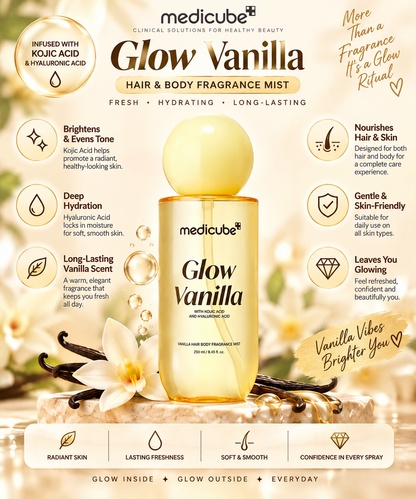 Medicube, Glow Vanilla Hair & Body Fragrance Mist 100ml