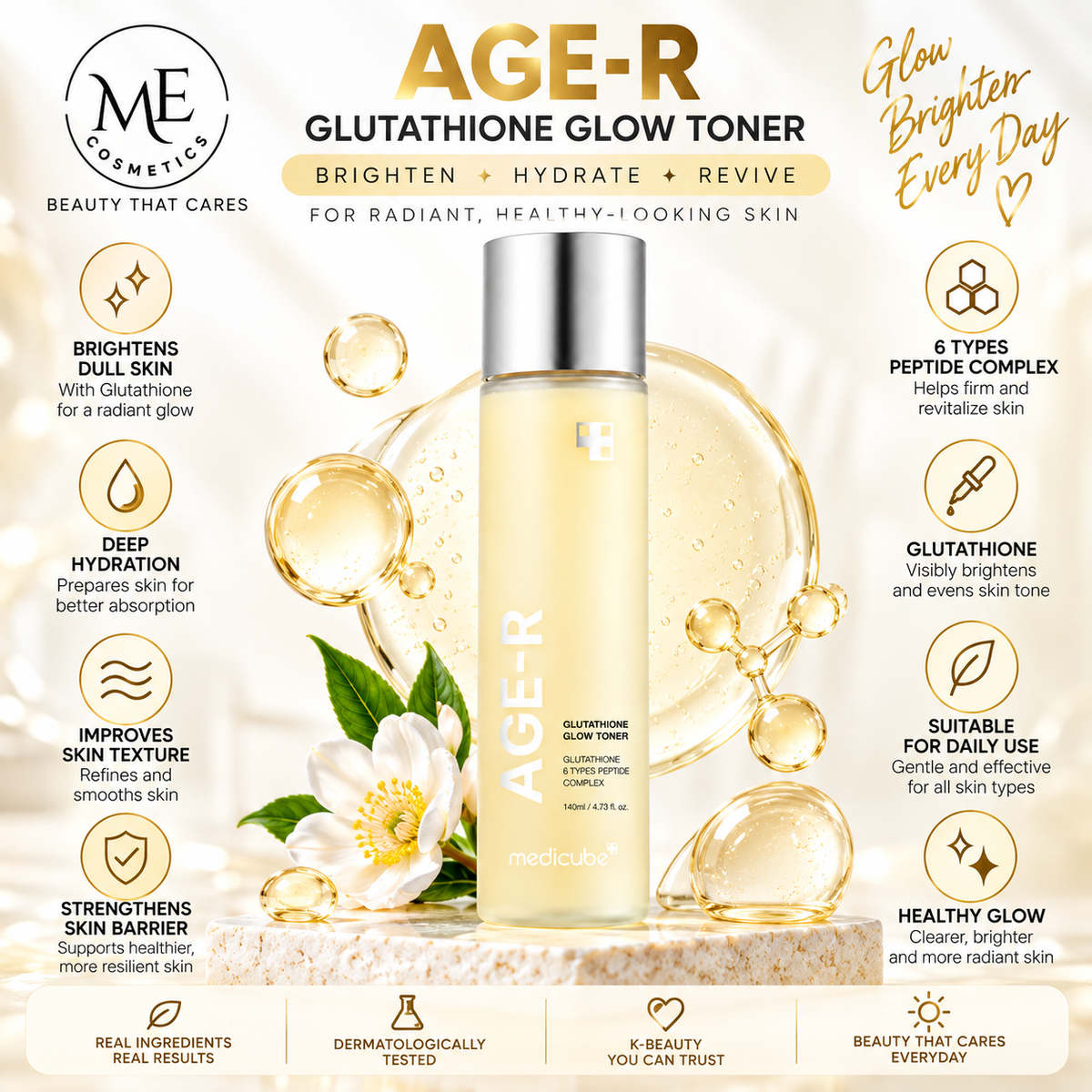 medicube - AGE-R Glutathione Glow Toner