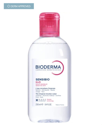 BIODERMA SENSIBIO H20 SOLUTION FOR MYCELLAR CLEANSING FOR SENSITIVE SKIN 250 ml
