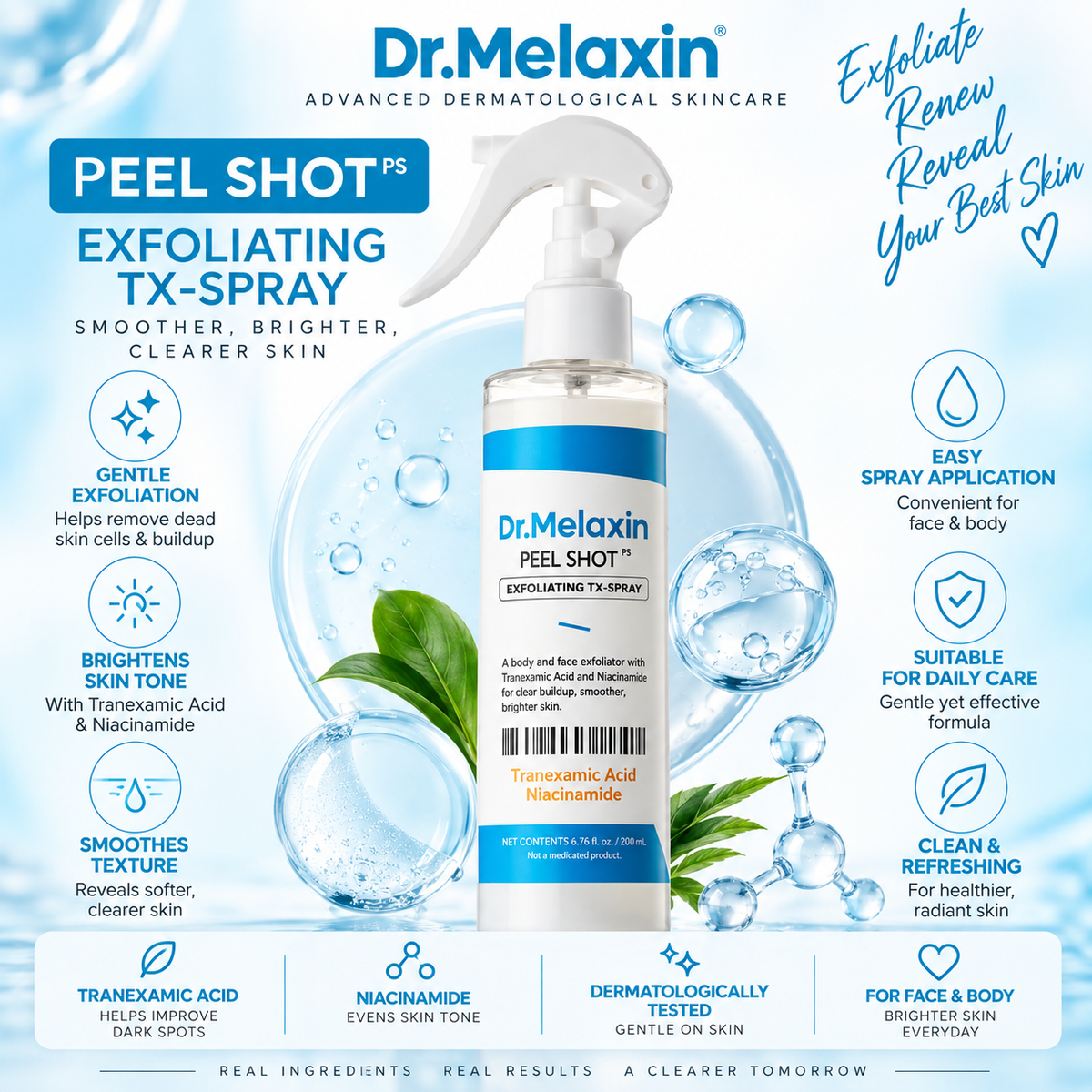 Dr.Melaxin - Peel Shot Exfoliating TX-Spray