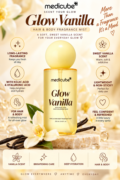 Medicube, Glow Vanilla Hair & Body Fragrance Mist 100ml