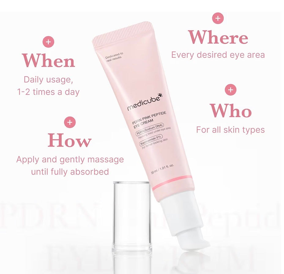 Medicube Salmon DNA PDRN Pink Peptide Eye Serum