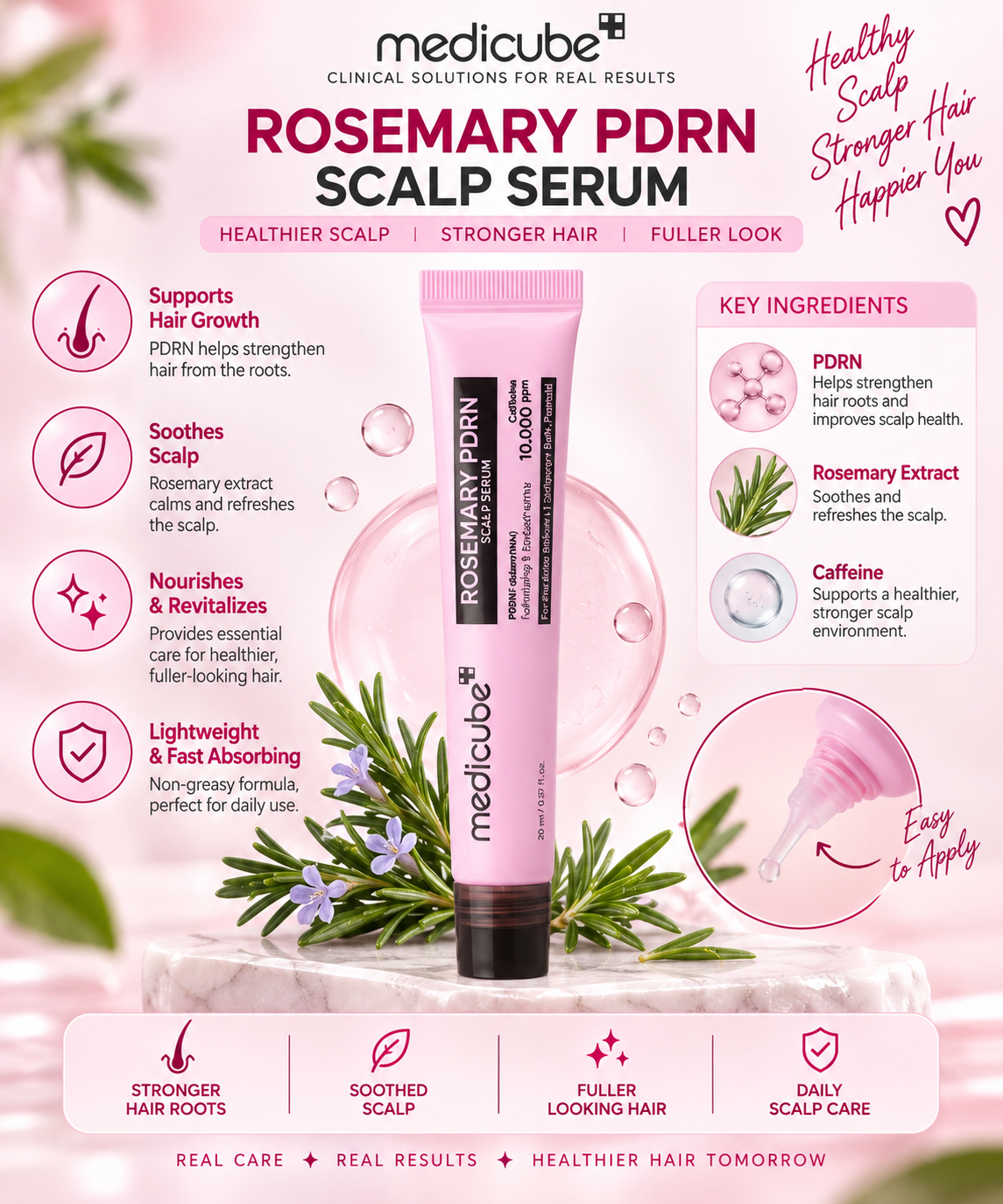 Medicube Roseymary PDRN Scalp Serum 20ml