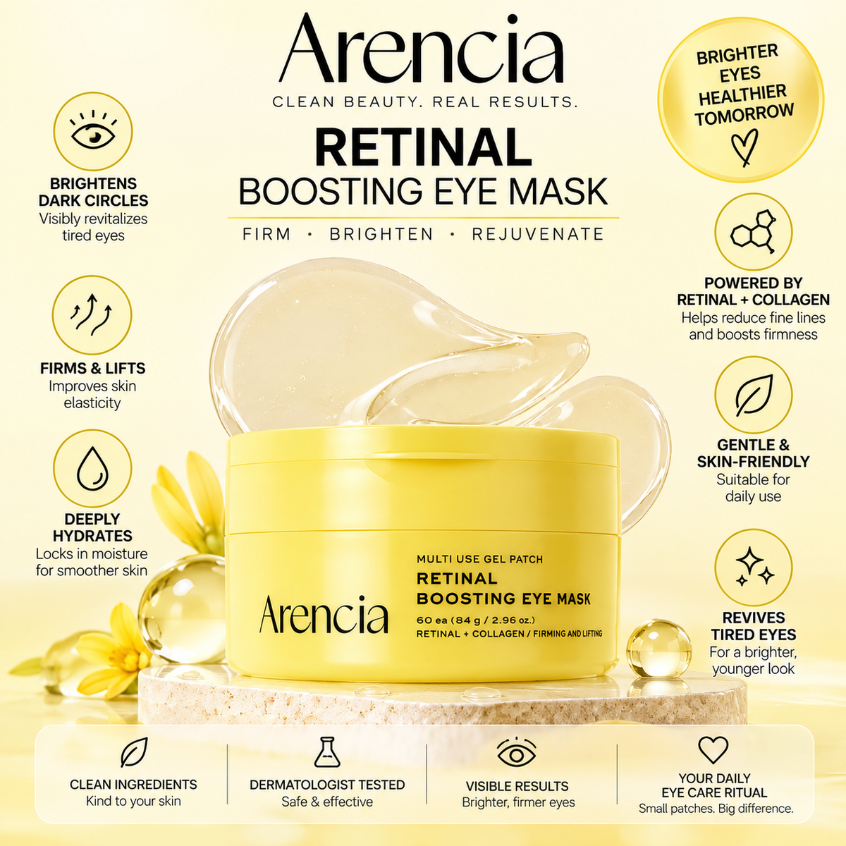 Arencia - Retinal Boosting Eye Mask
